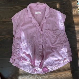 Free people short sleeve button down